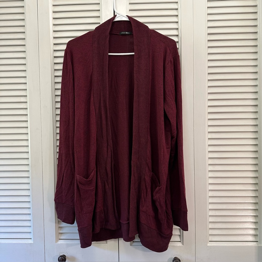 Papermoon Maroon Cardigan size XL
